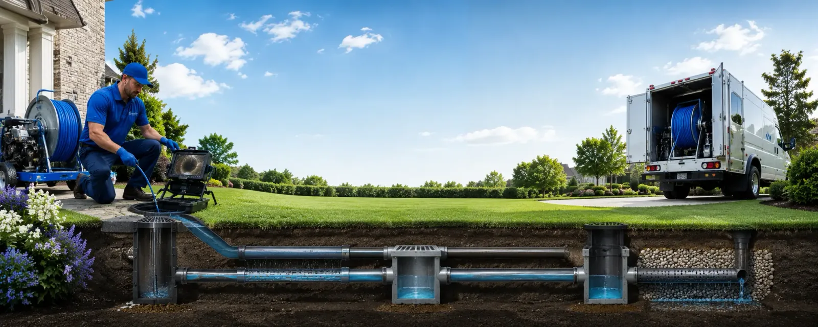 Outdoor drain cleaning information for Lebec, CA